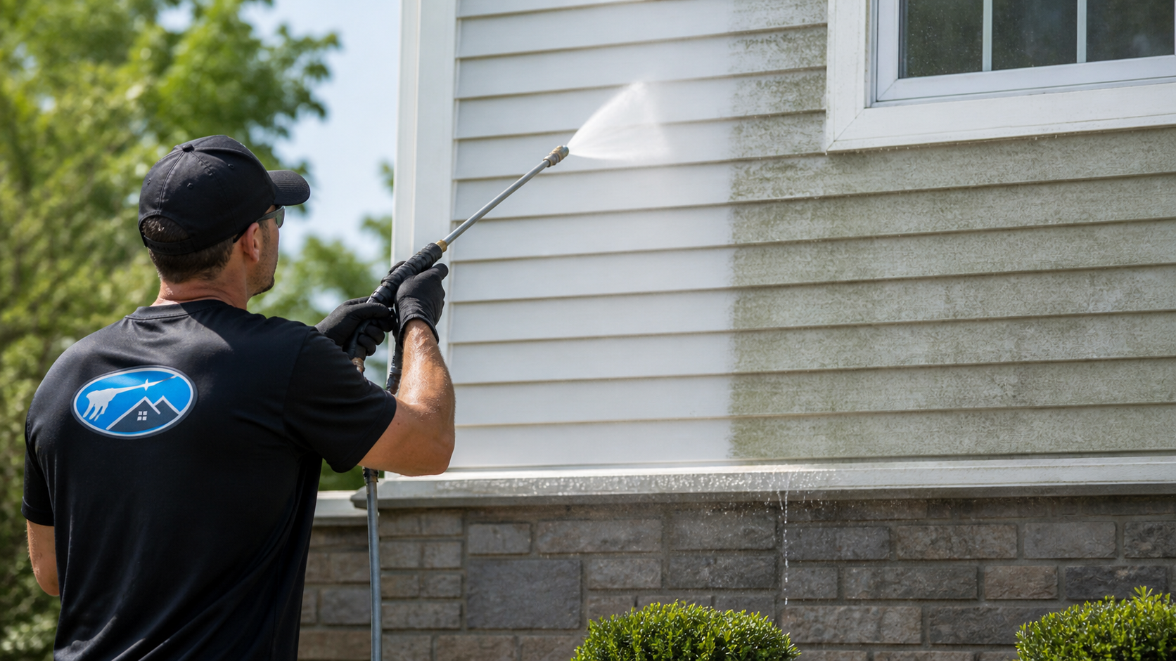 House washing vinyl siding